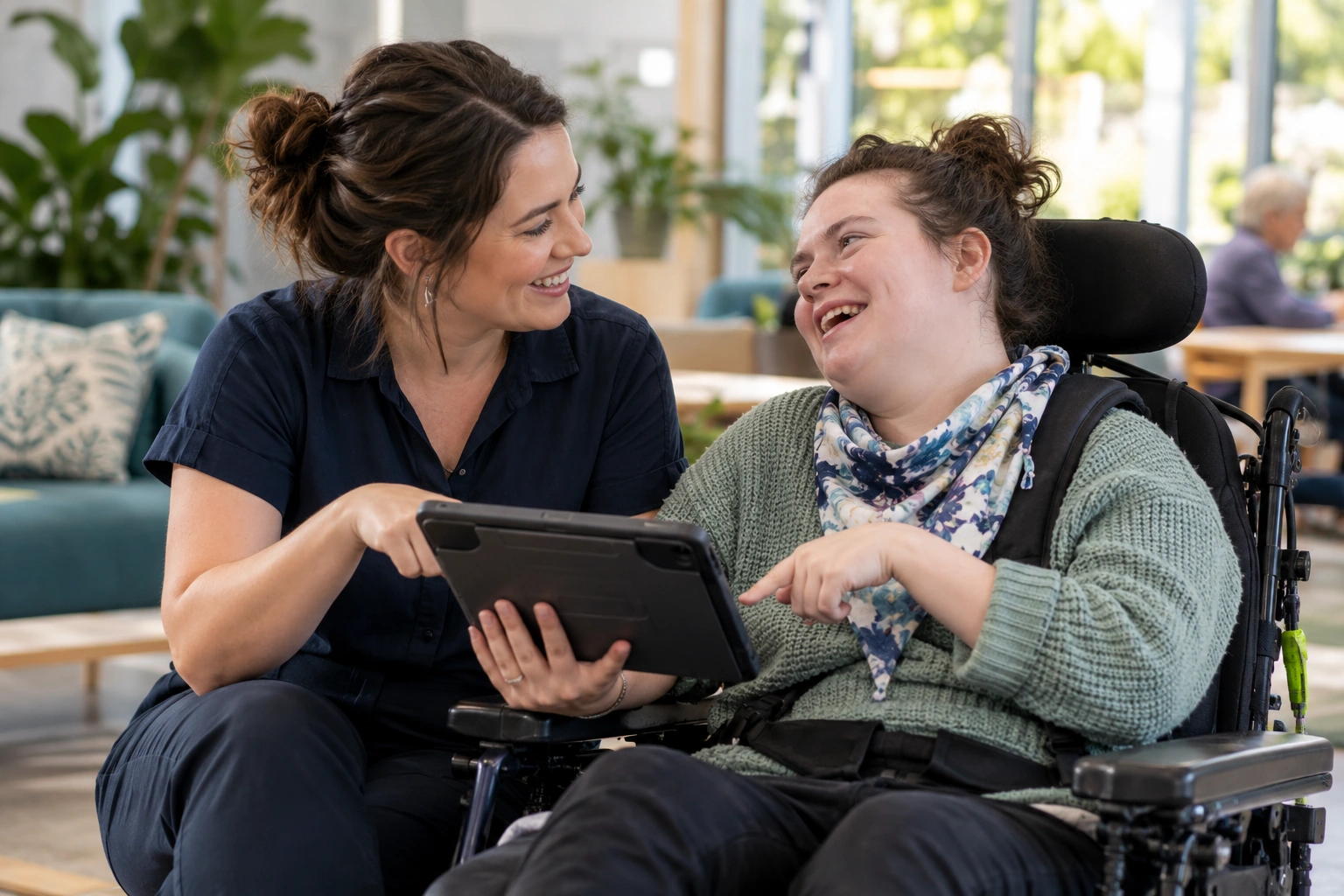 Illustrative scene for Communicating Across Disability Types